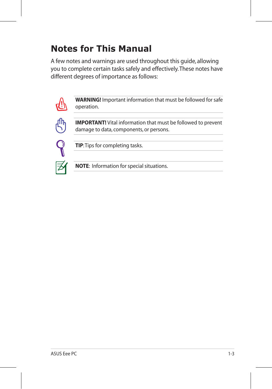 Asus Eee PC 8G/Linux User Manual | Page 7 / 80