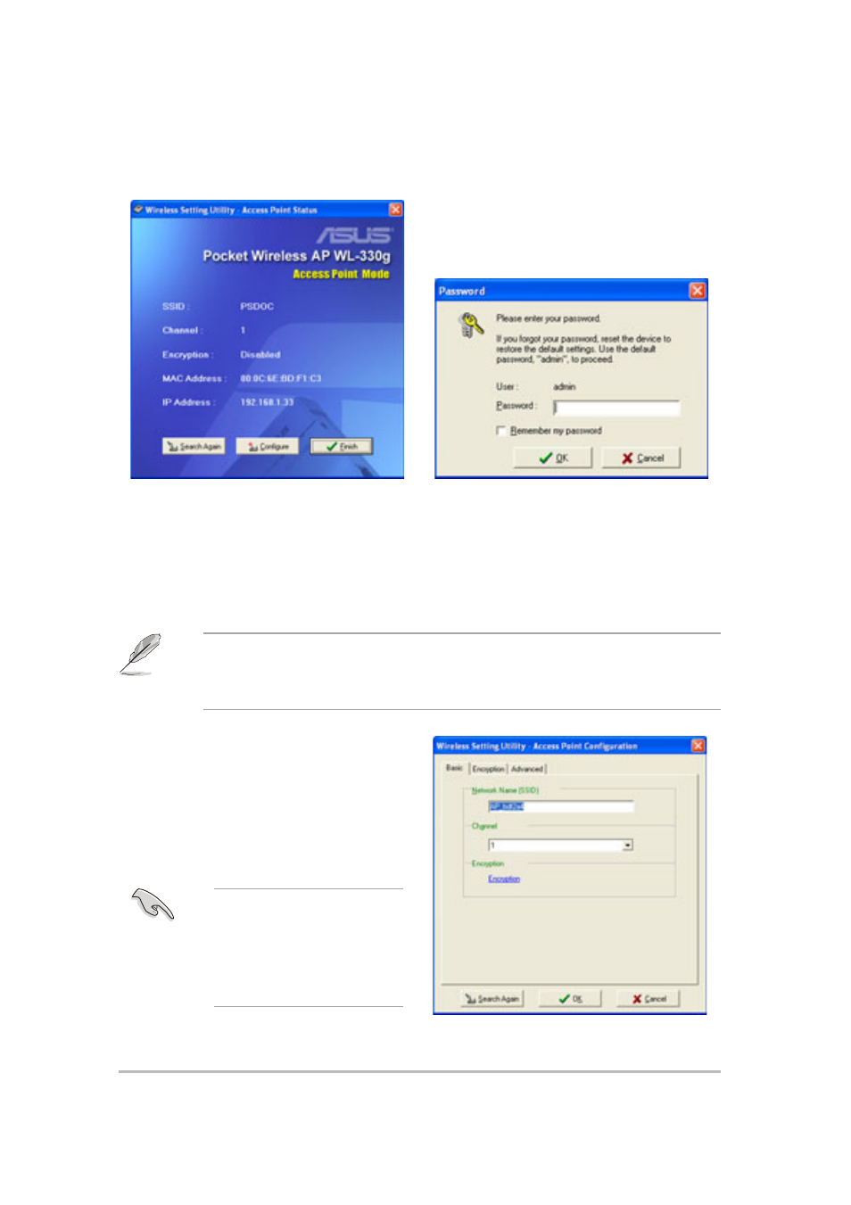 Setting up your access point (ap) | Asus WL-330g User Manual | Page 8 / 20