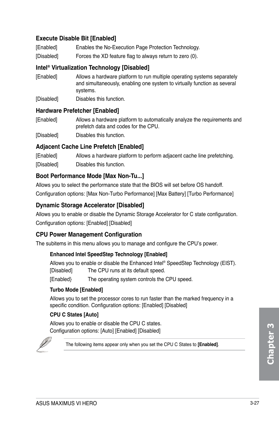 Chapter 3 | Asus MAXIMUS VI HERO User Manual | Page 105 / 182