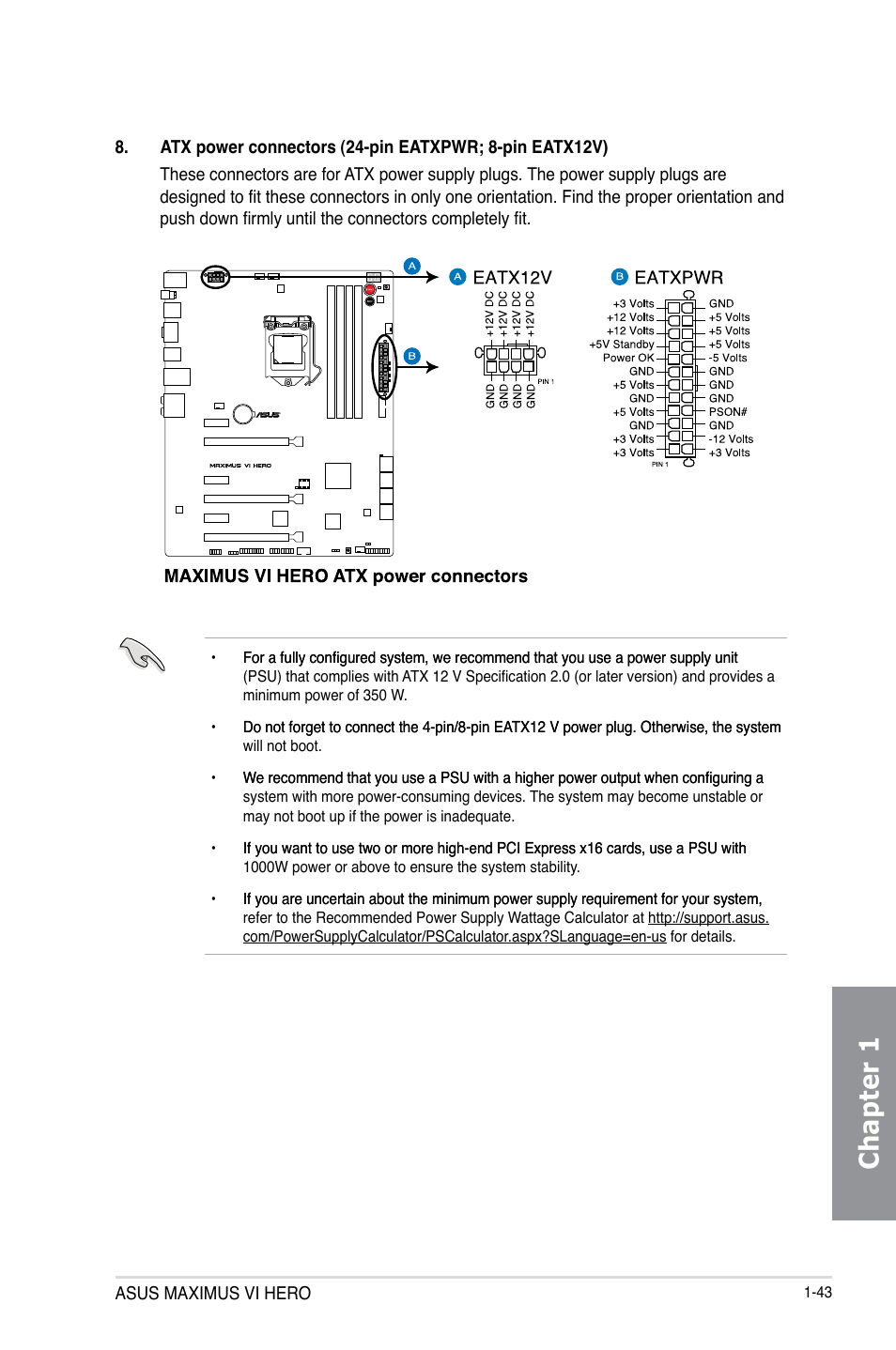 Chapter 1 | Asus MAXIMUS VI HERO User Manual | Page 57 / 182