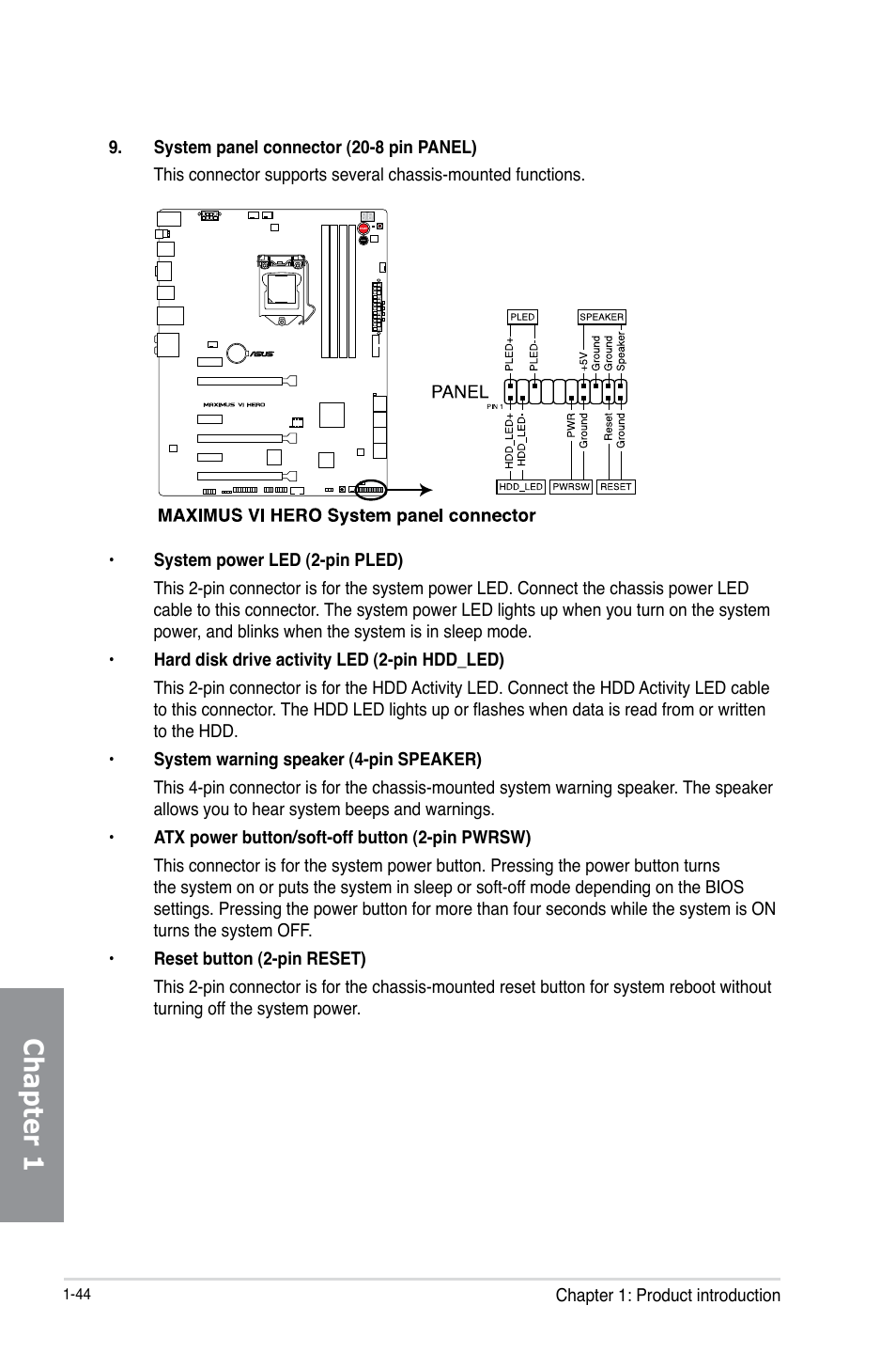 Chapter 1 | Asus MAXIMUS VI HERO User Manual | Page 58 / 182