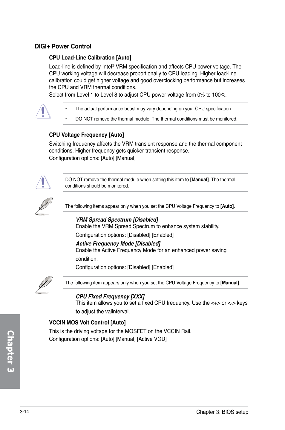 Chapter 3 | Asus MAXIMUS VI HERO User Manual | Page 92 / 182