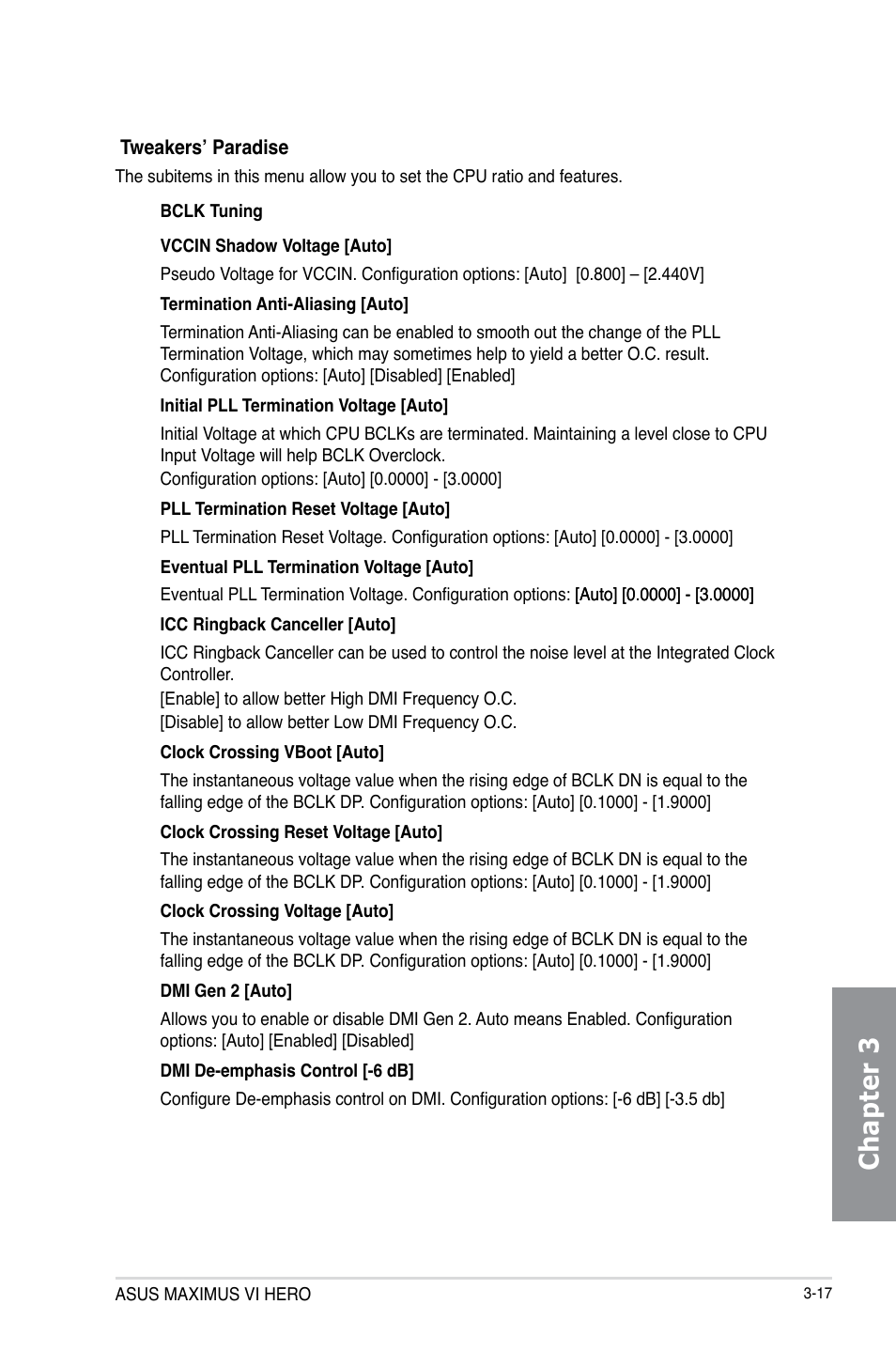 Chapter 3 | Asus MAXIMUS VI HERO User Manual | Page 95 / 182