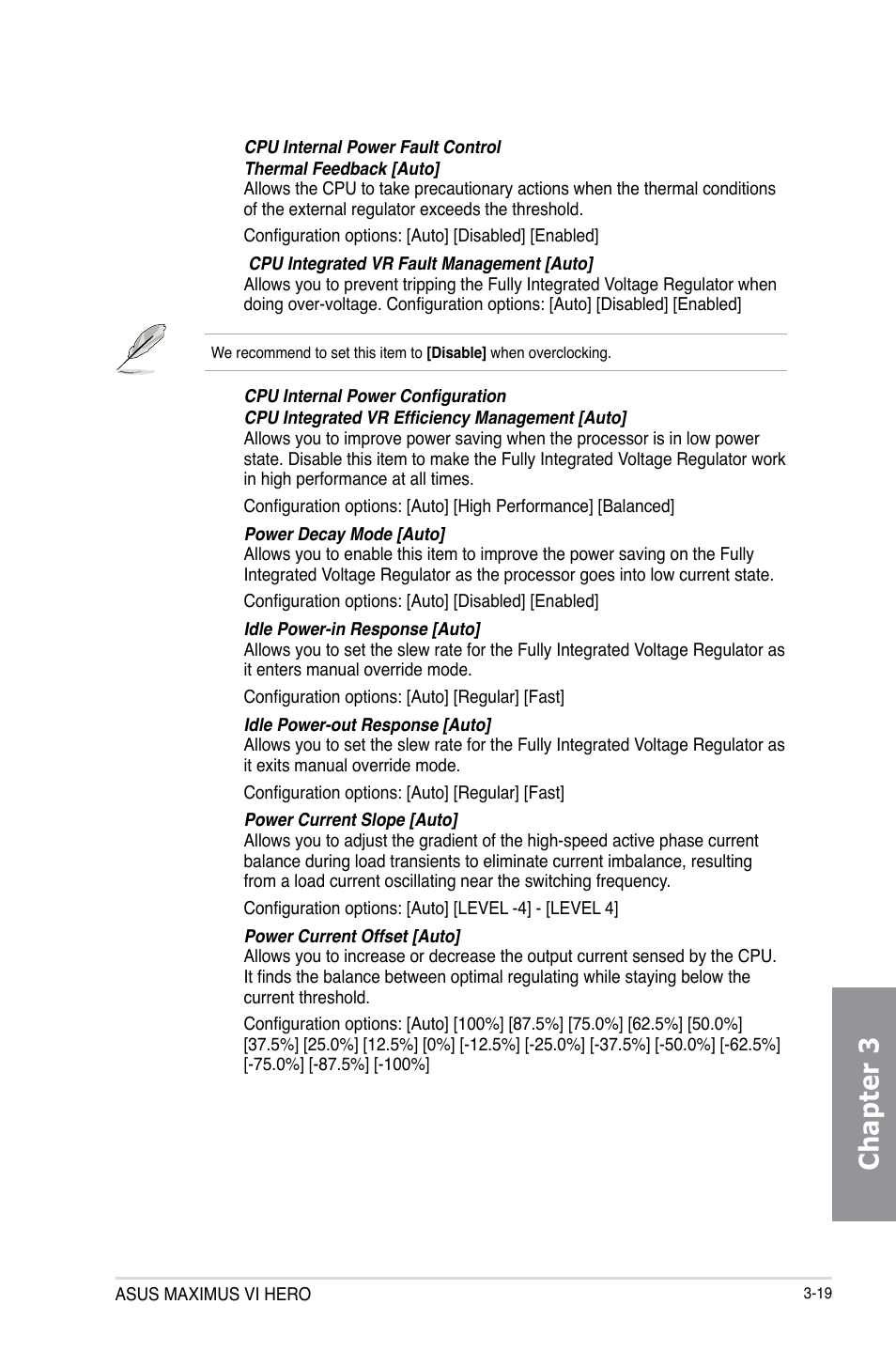 Chapter 3 | Asus MAXIMUS VI HERO User Manual | Page 97 / 182