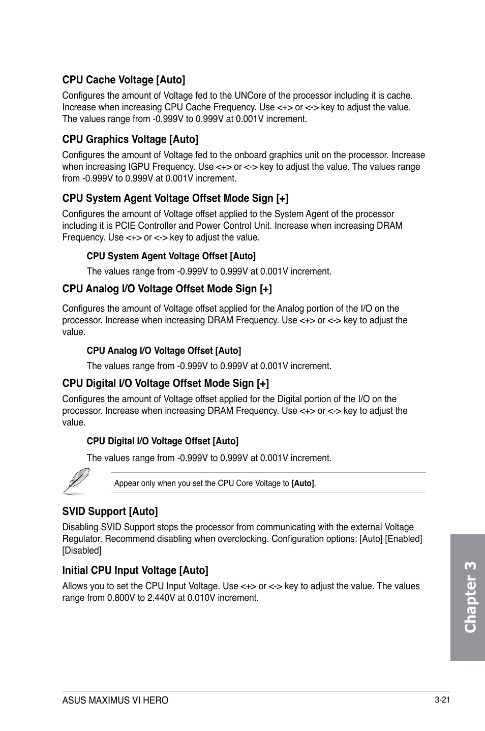 Chapter 3 | Asus MAXIMUS VI HERO User Manual | Page 99 / 182