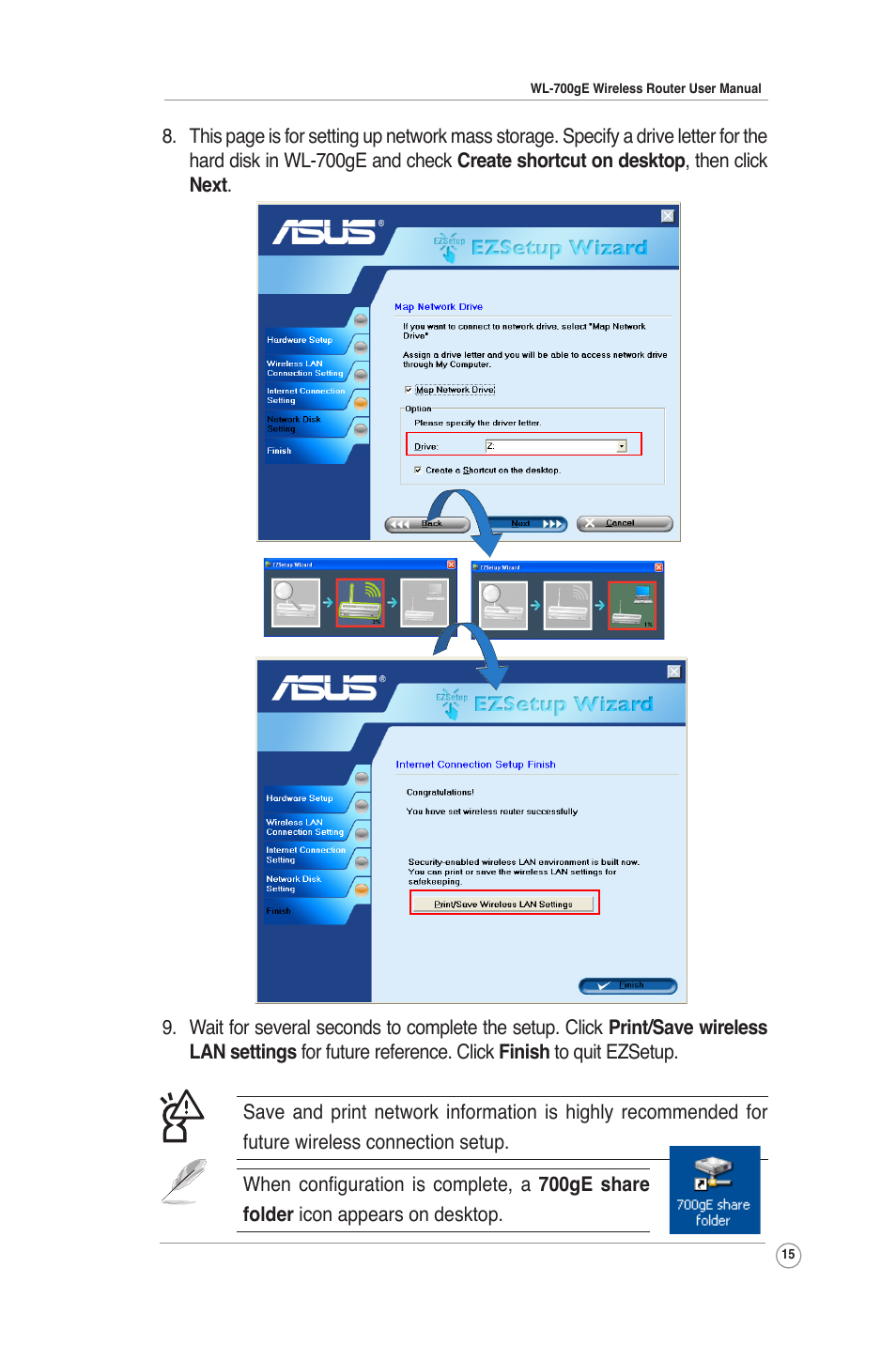 Asus WL-700gE User Manual | Page 15 / 61