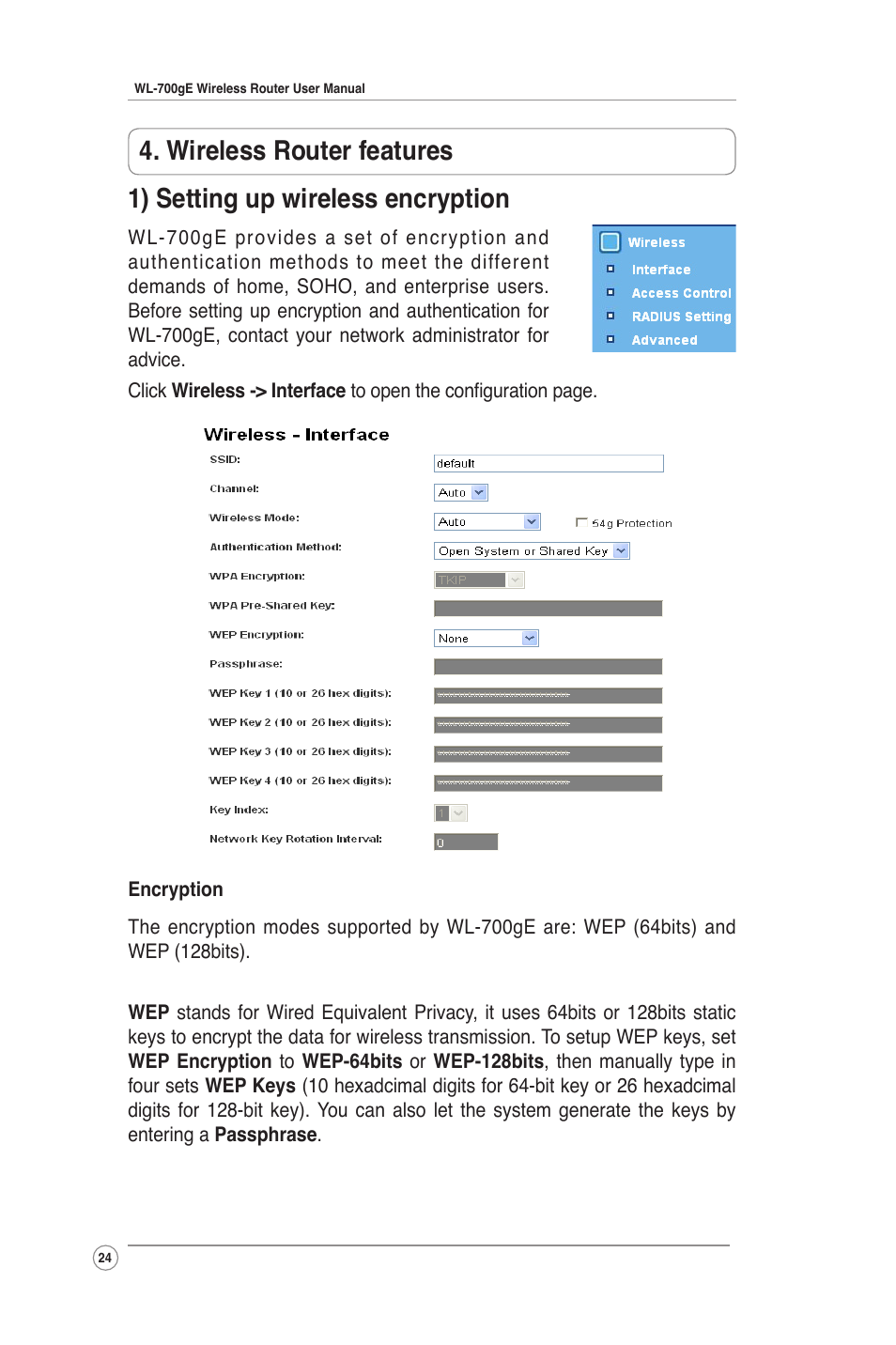 Asus WL-700gE User Manual | Page 24 / 61