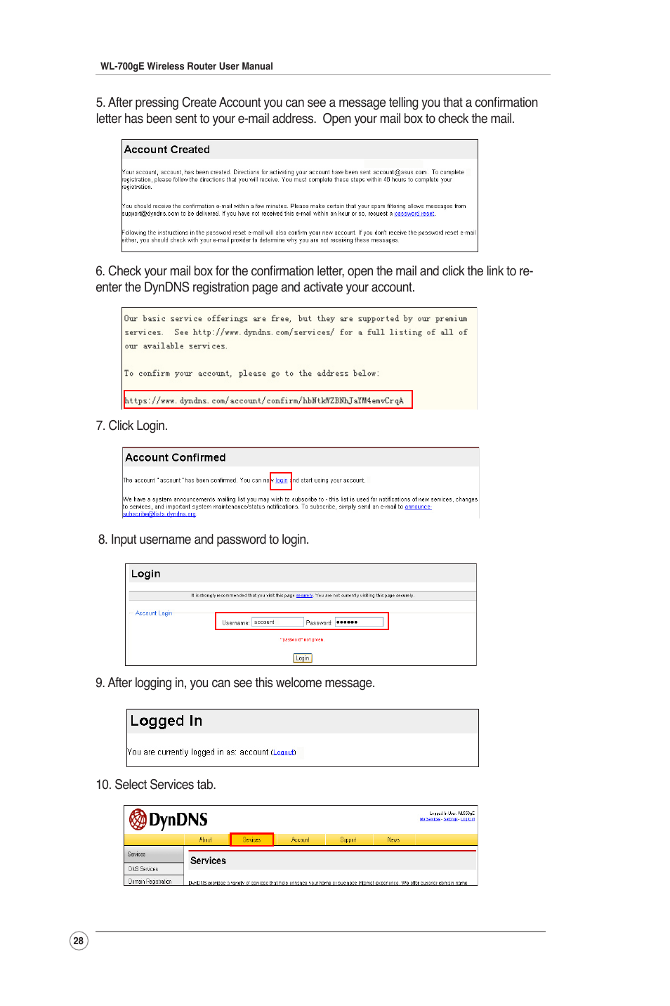 Asus WL-700gE User Manual | Page 28 / 61