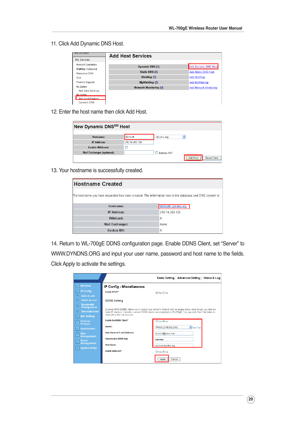 Asus WL-700gE User Manual | Page 29 / 61