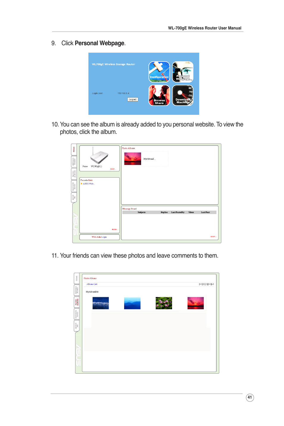 Asus WL-700gE User Manual | Page 41 / 61