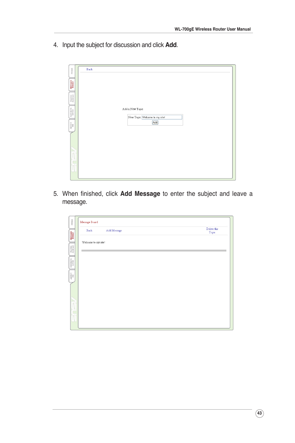 Asus WL-700gE User Manual | Page 43 / 61