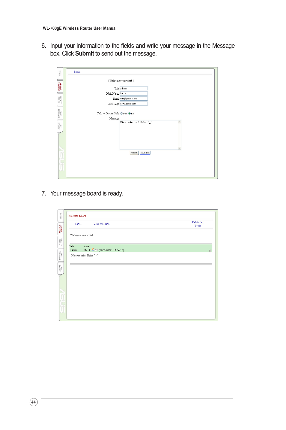 Asus WL-700gE User Manual | Page 44 / 61