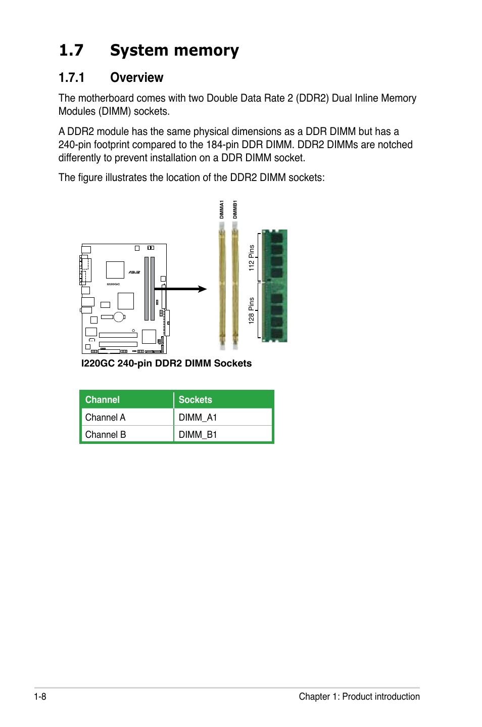 1 overview | Asus I220GC User Manual | Page 20 / 82