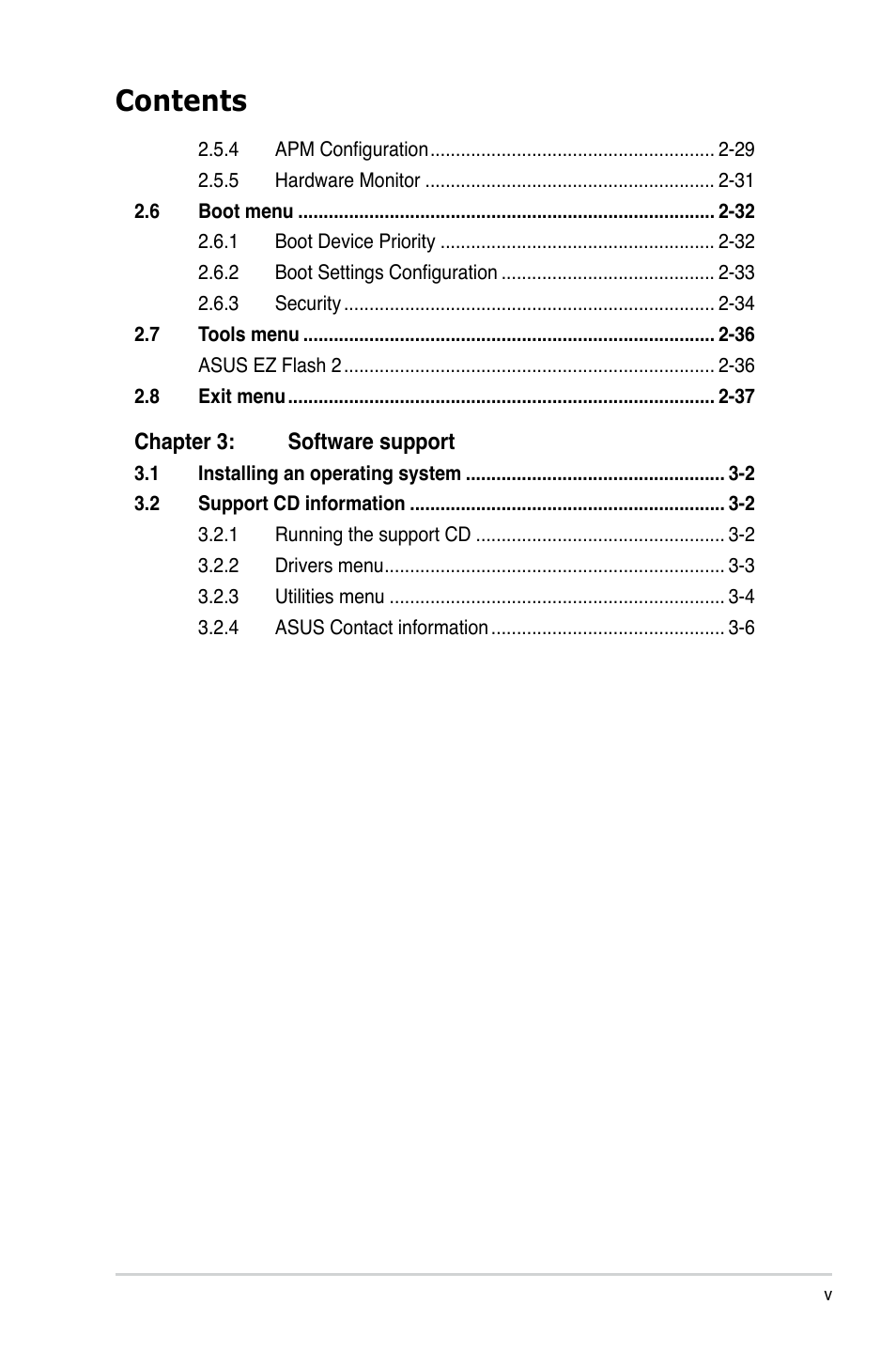 Asus I220GC User Manual | Page 5 / 82