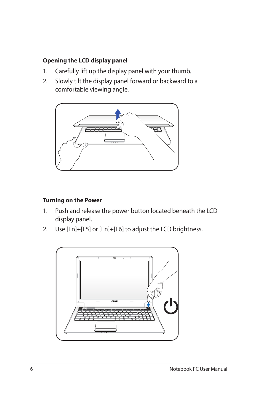 Asus UL50VT User Manual | Page 6 / 24