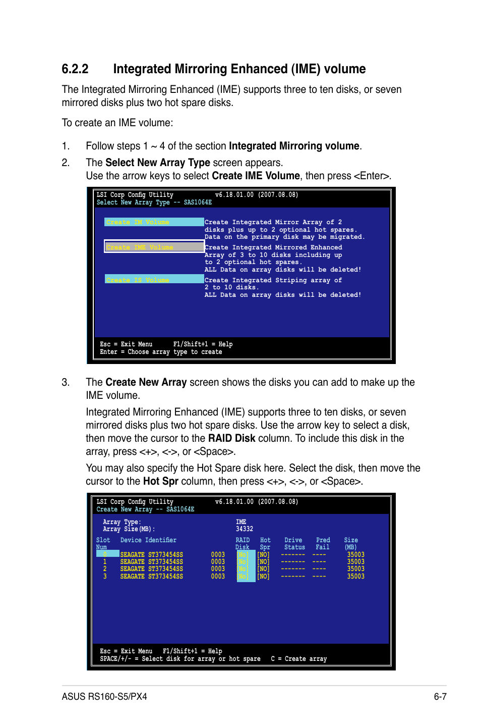 2 integrated mirroring enhanced (ime) volume, Integrated mirroring enhanced (ime) volume -7 | Asus RS160-S5 User Manual | Page 111 / 144