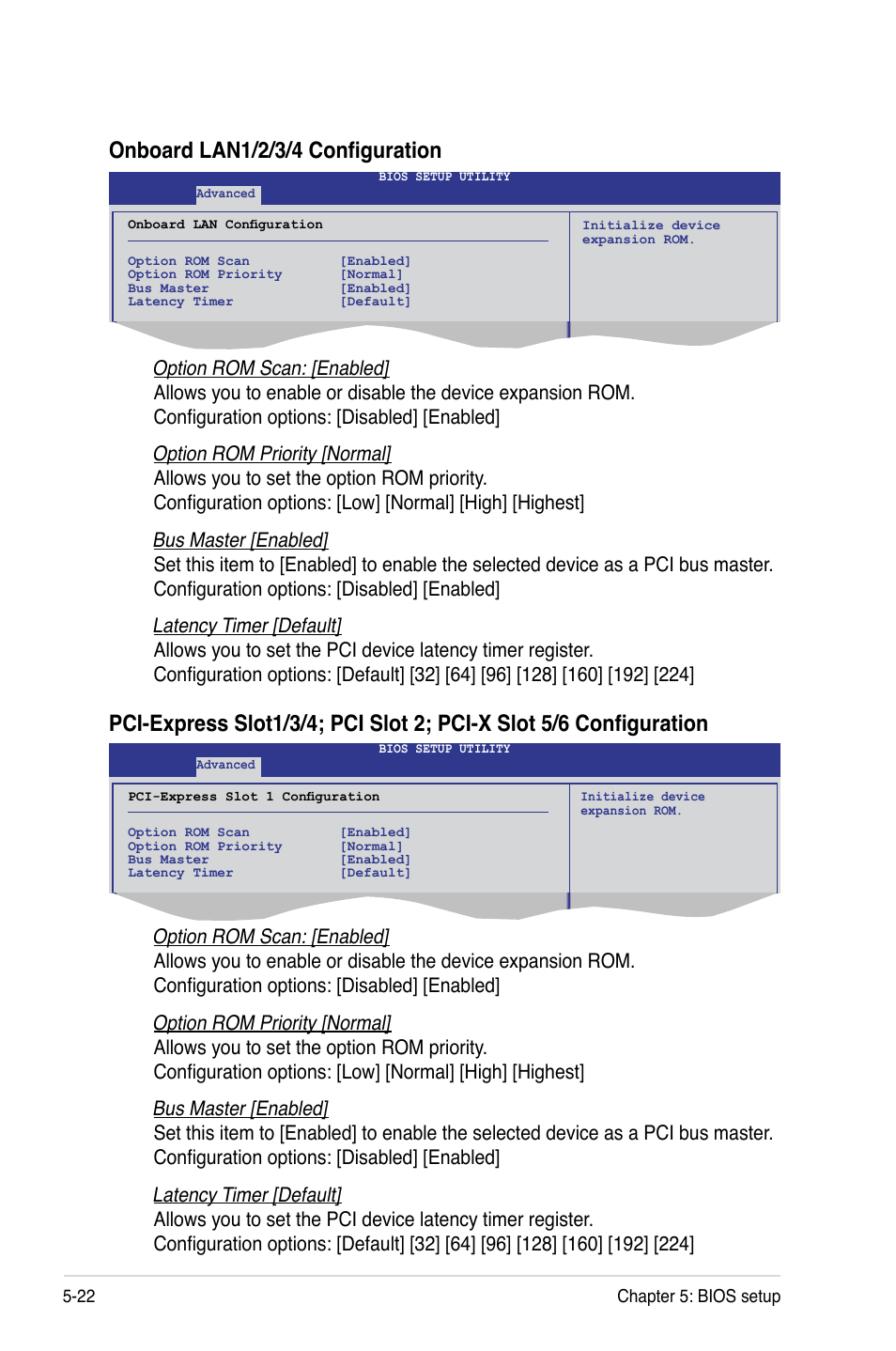 Onboard lan1/2/3/4 configuration | Asus RS160-S5 User Manual | Page 90 / 144