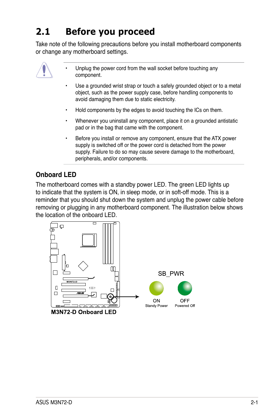 1 before you proceed, Before you proceed -1 | Asus M3N72-D User Manual | Page 25 / 174