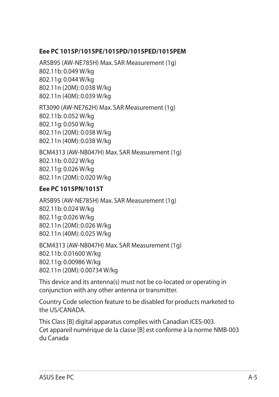 Asus Eee PC 1015T User Manual | Page 53 / 62