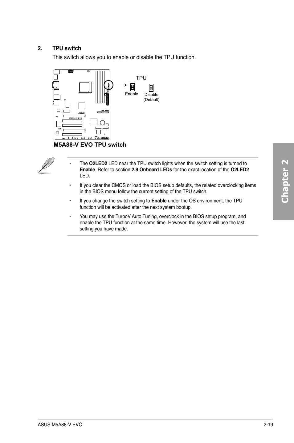 Chapter 2 | Asus M5A88-V EVO User Manual | Page 37 / 124