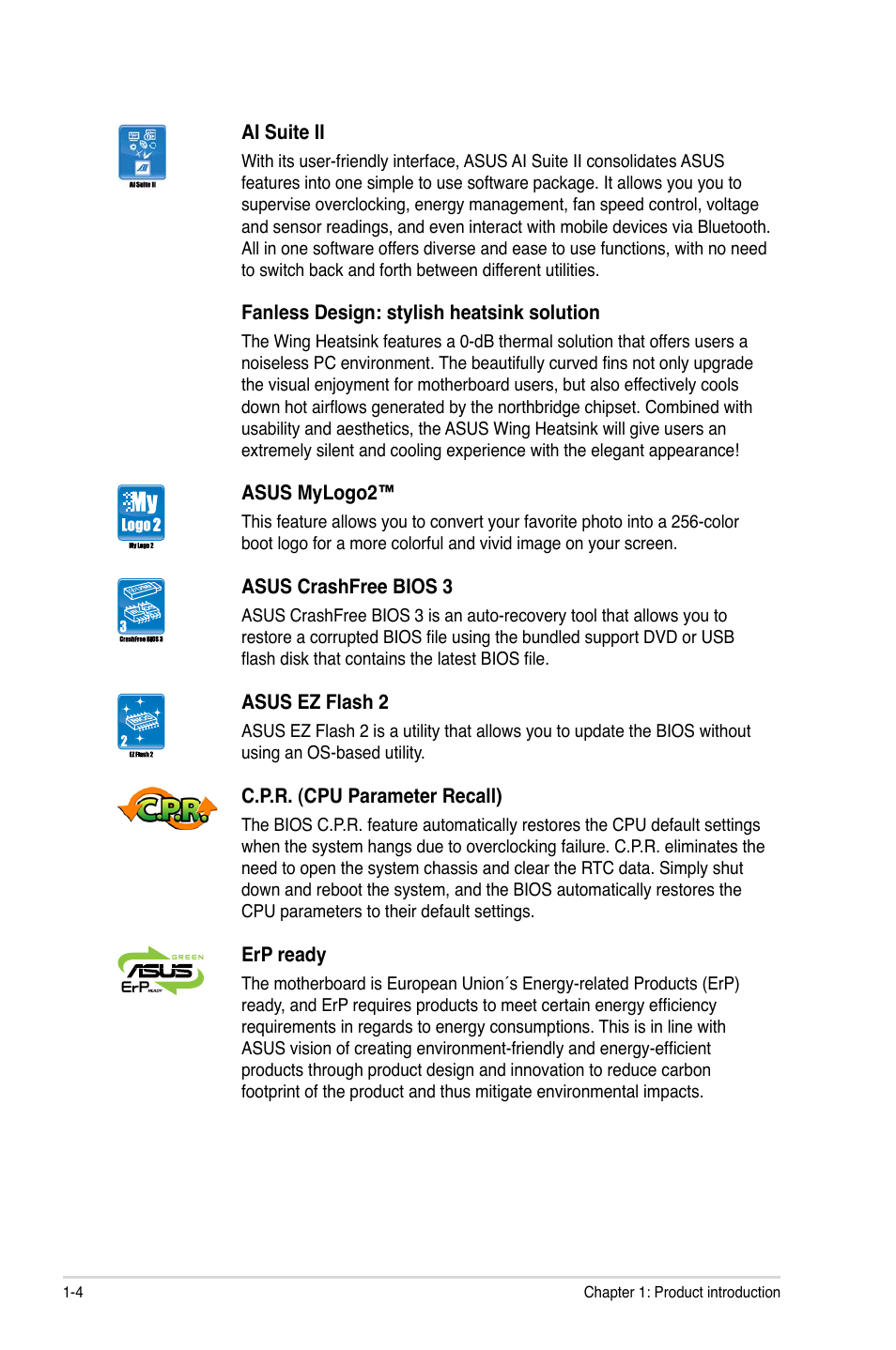 Asus P8H67-M PRO User Manual | Page 16 / 74