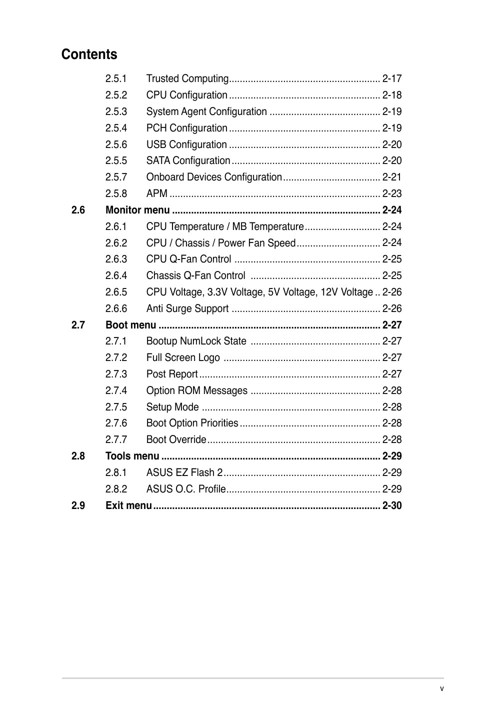 Asus P8H67-M PRO User Manual | Page 5 / 74