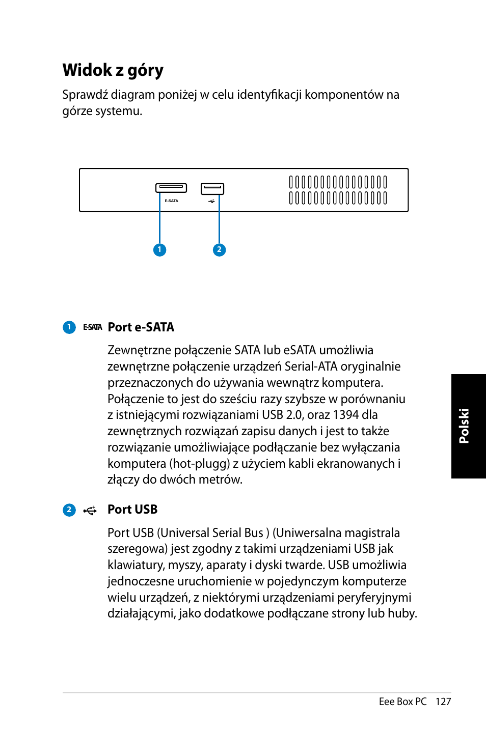 Widok z góry | Asus EB1007 User Manual | Page 127 / 145