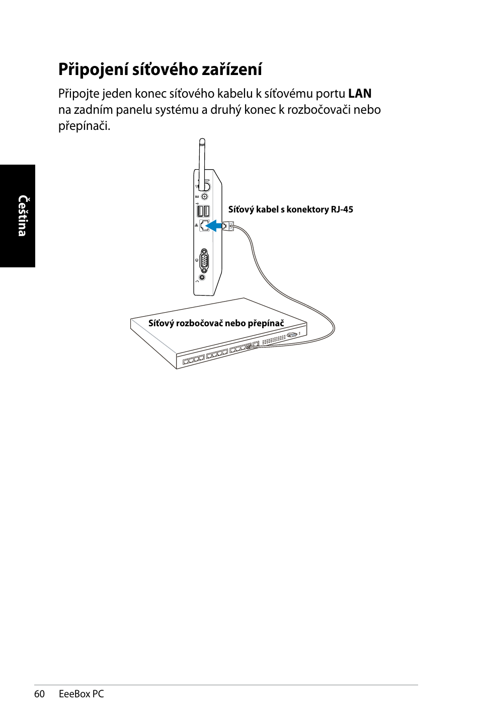 Připojení síťového zařízení | Asus EB1007 User Manual | Page 60 / 145