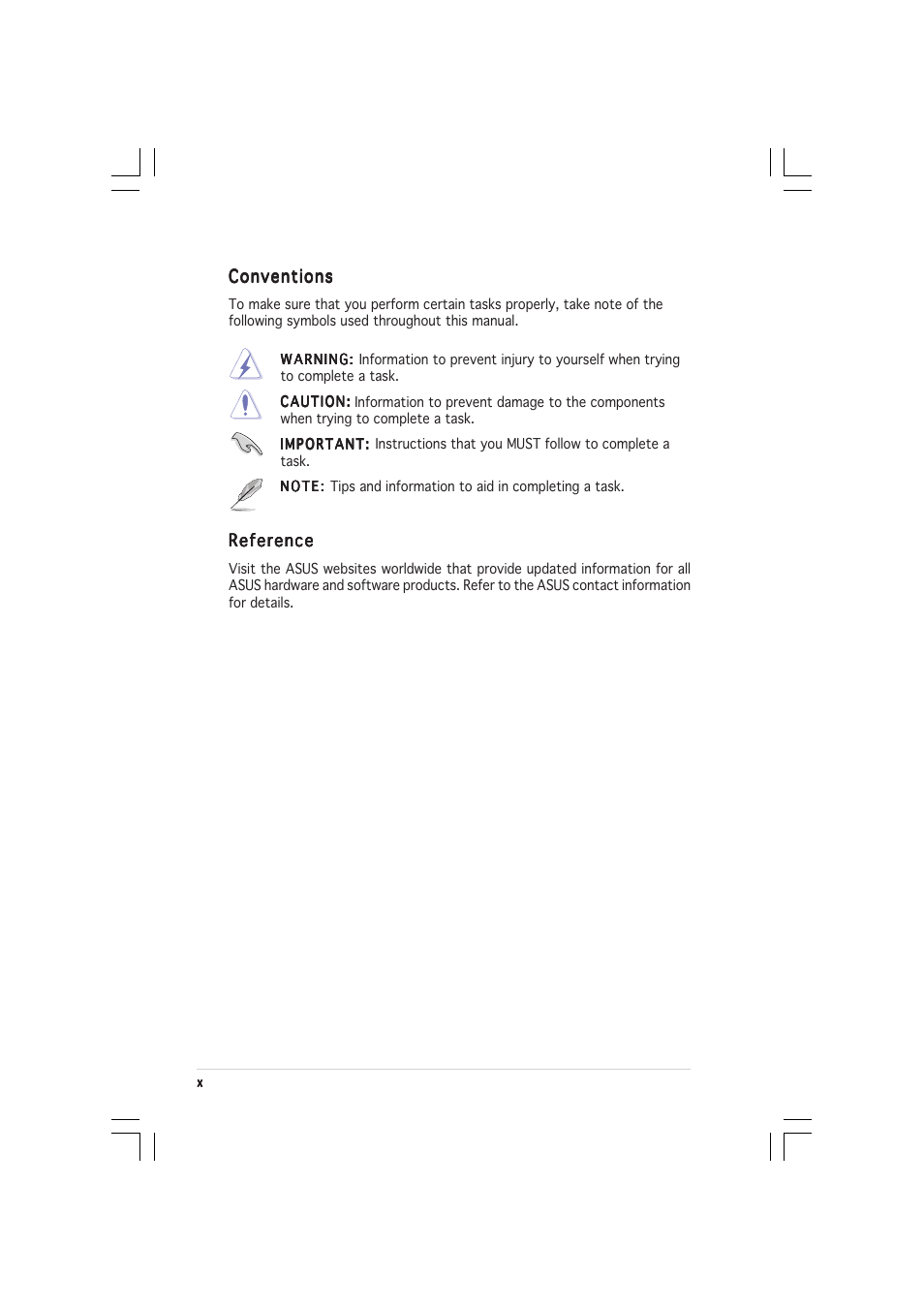 Asus RS260-E3/RS8 User Manual | Page 10 / 176