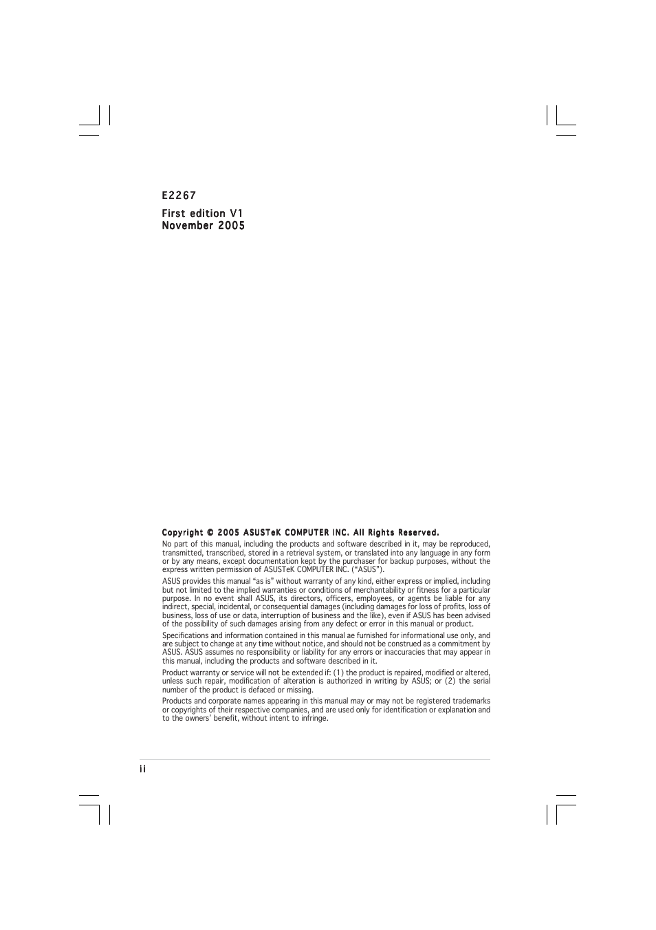 Asus RS260-E3/RS8 User Manual | Page 2 / 176