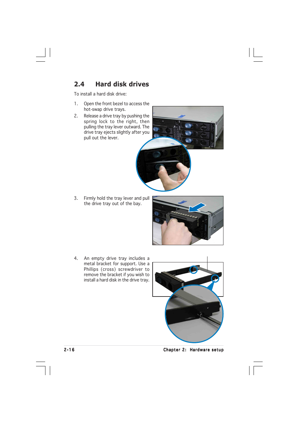 4 hard disk drives | Asus RS260-E3/RS8 User Manual | Page 36 / 176