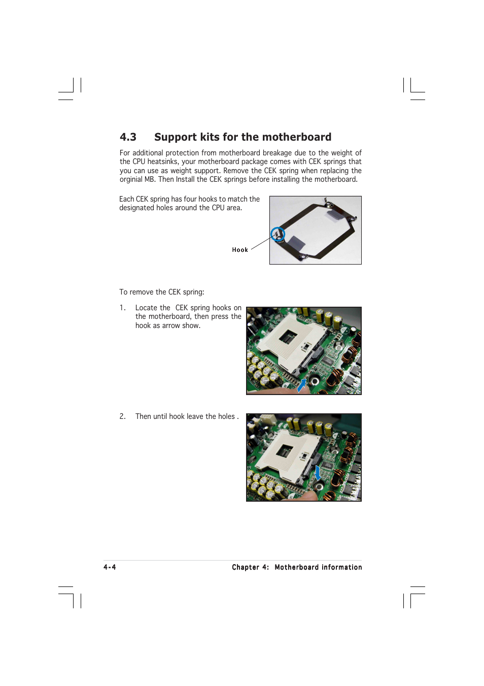 3 support kits for the motherboard | Asus RS260-E3/RS8 User Manual | Page 68 / 176