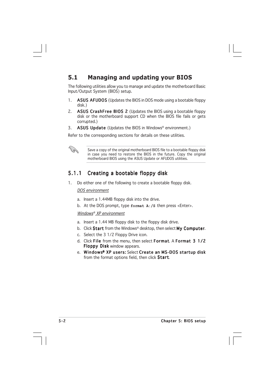 1 managing and updating your bios | Asus RS260-E3/RS8 User Manual | Page 84 / 176