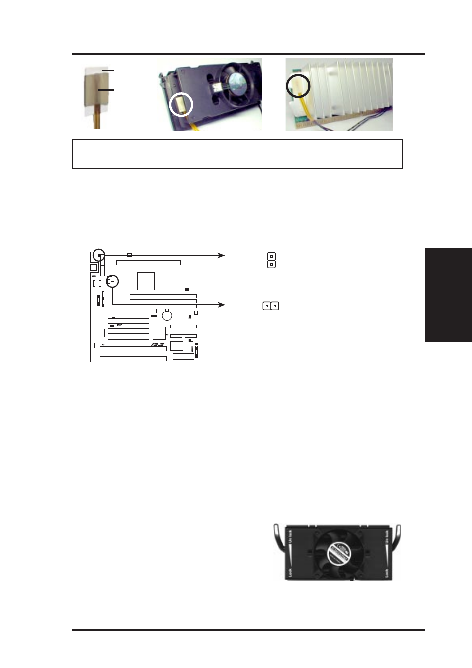 Iii. hardware setup, Recommended heatsinks for slot 1 processors | Asus P2Z-B User Manual | Page 25 / 96