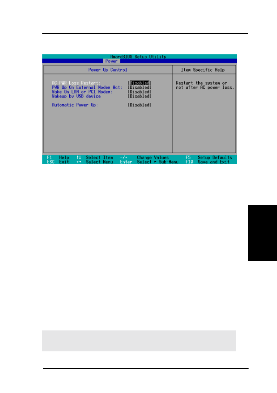 Bios setup, 1 power up control | Asus CUV4X-LS User Manual | Page 73 / 100