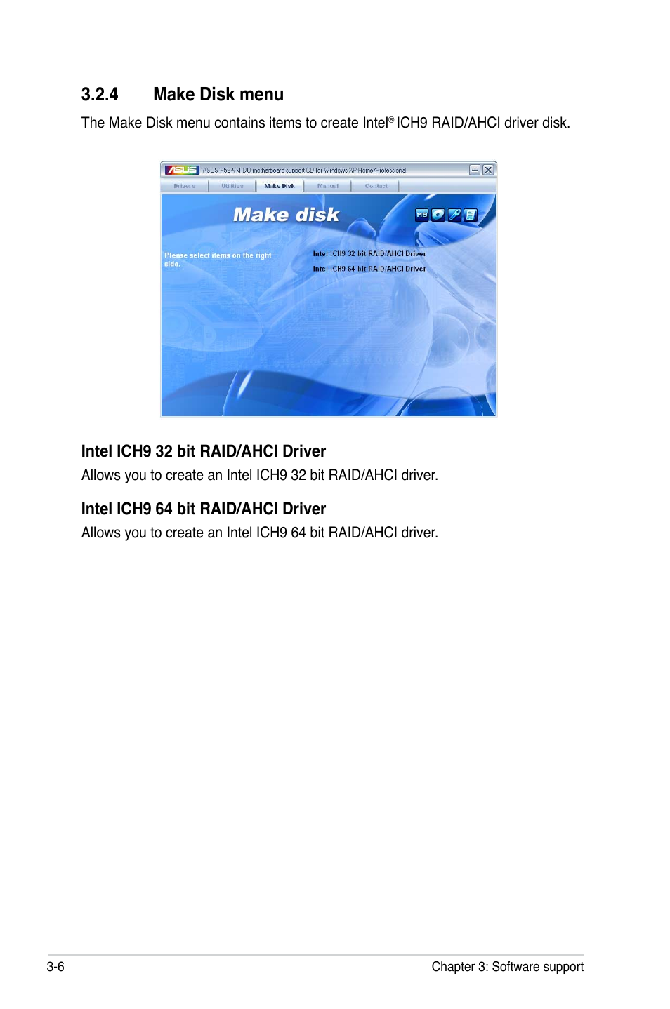 4 make disk menu | Asus P5E-VM DO User Manual | Page 100 / 104