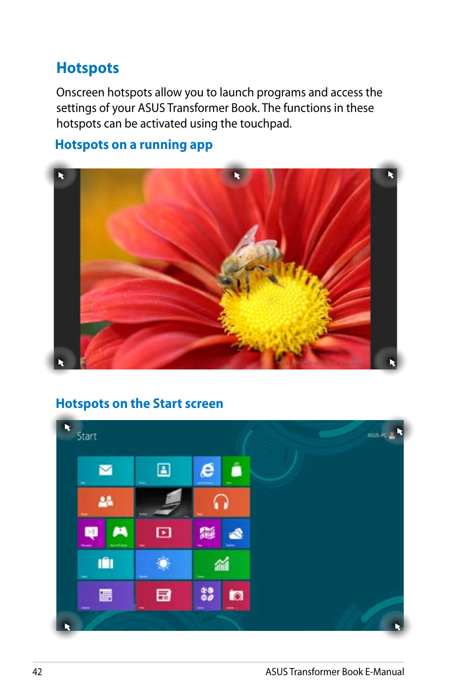 Hotspots | Asus TX300CA User Manual | Page 42 / 120