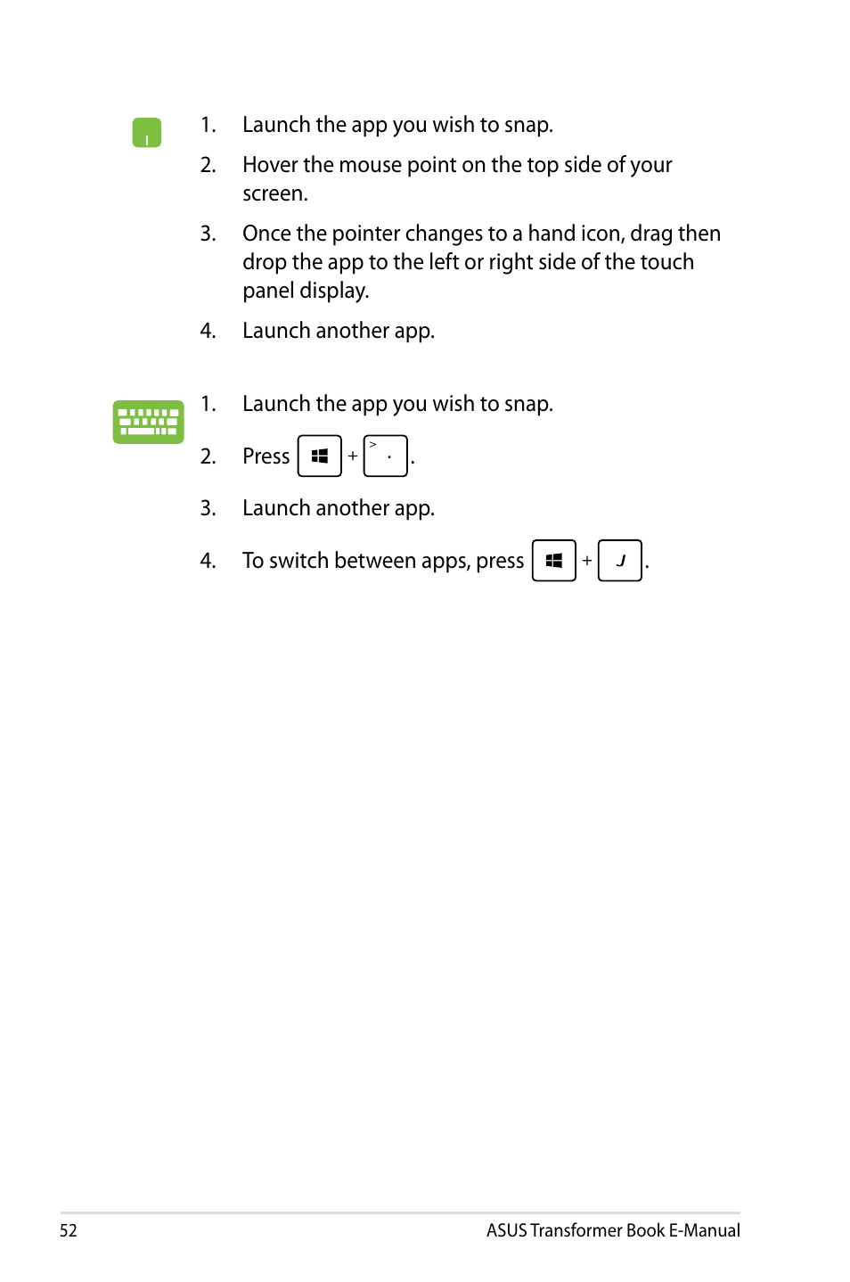 Asus TX300CA User Manual | Page 52 / 120