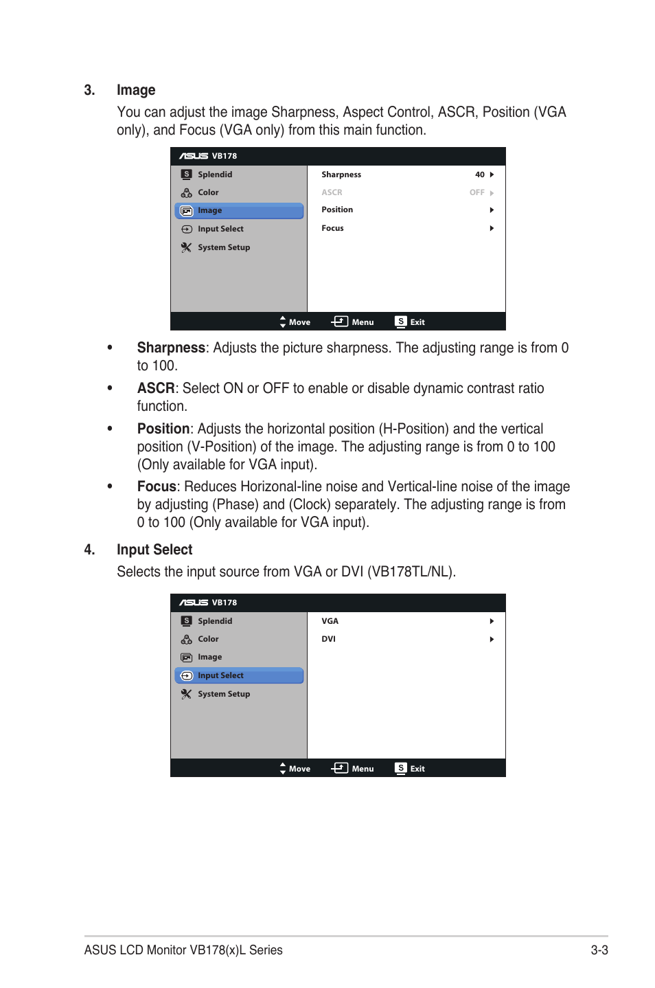 Asus VB178TL User Manual | Page 15 / 19