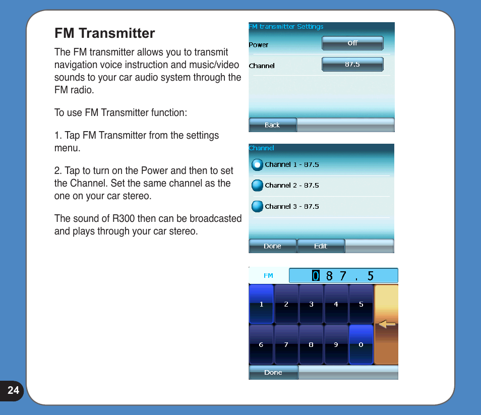 Fm transmitter | Asus R300 User Manual | Page 24 / 89