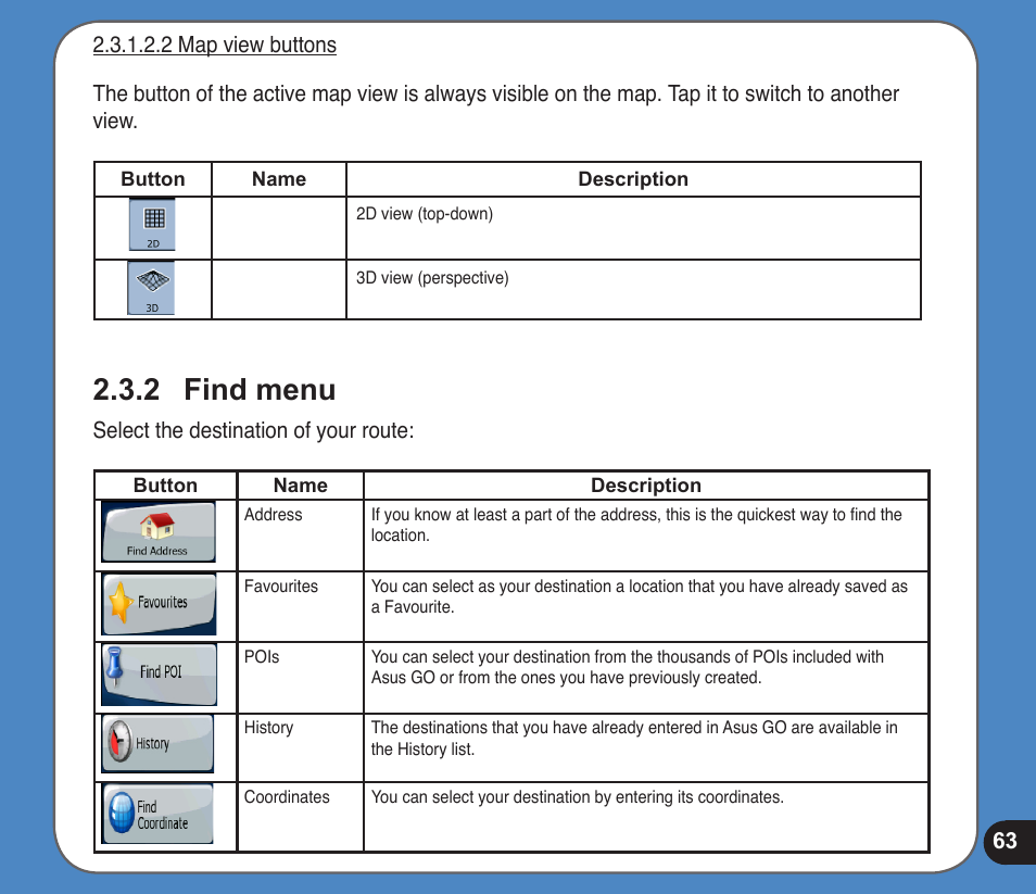 Find menu | Asus R300 User Manual | Page 63 / 89