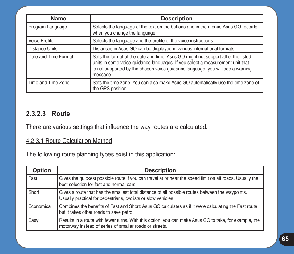 Route | Asus R300 User Manual | Page 65 / 89