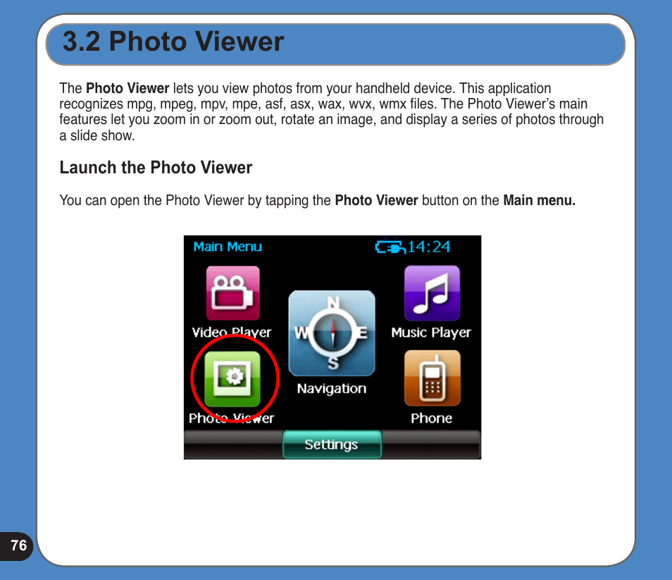 Photo viewer | Asus R300 User Manual | Page 76 / 89