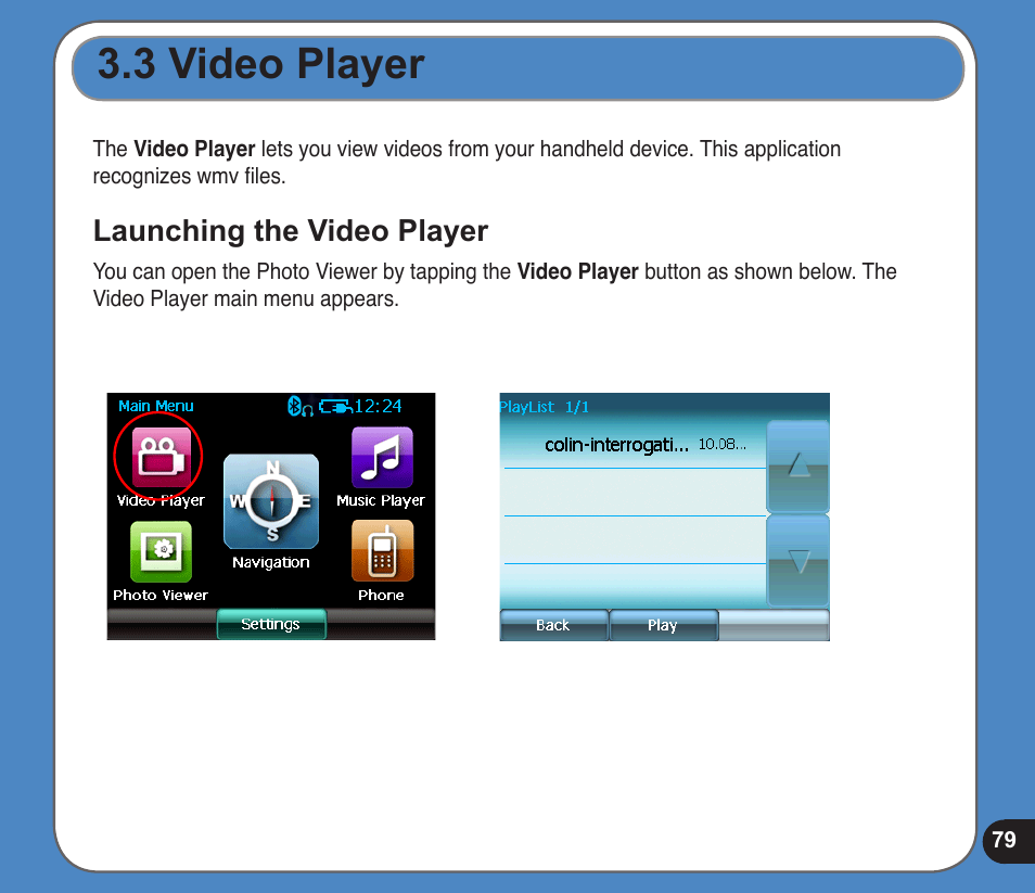 Video player | Asus R300 User Manual | Page 79 / 89