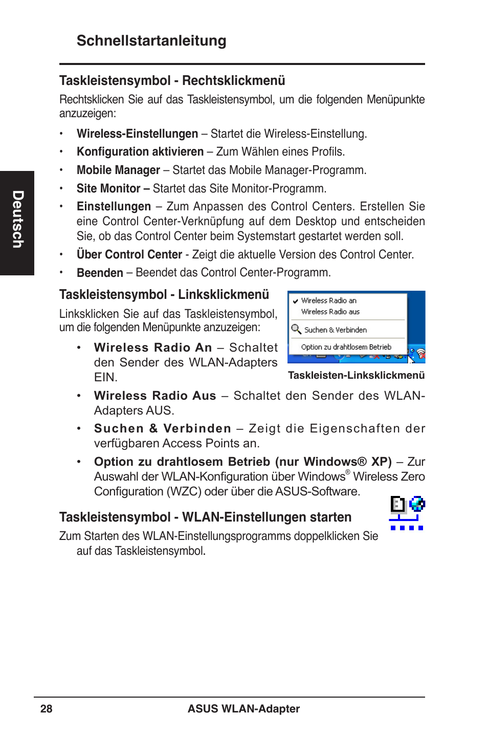 Schnellstartanleitung deutsch | Asus WL-160W User Manual | Page 29 / 127