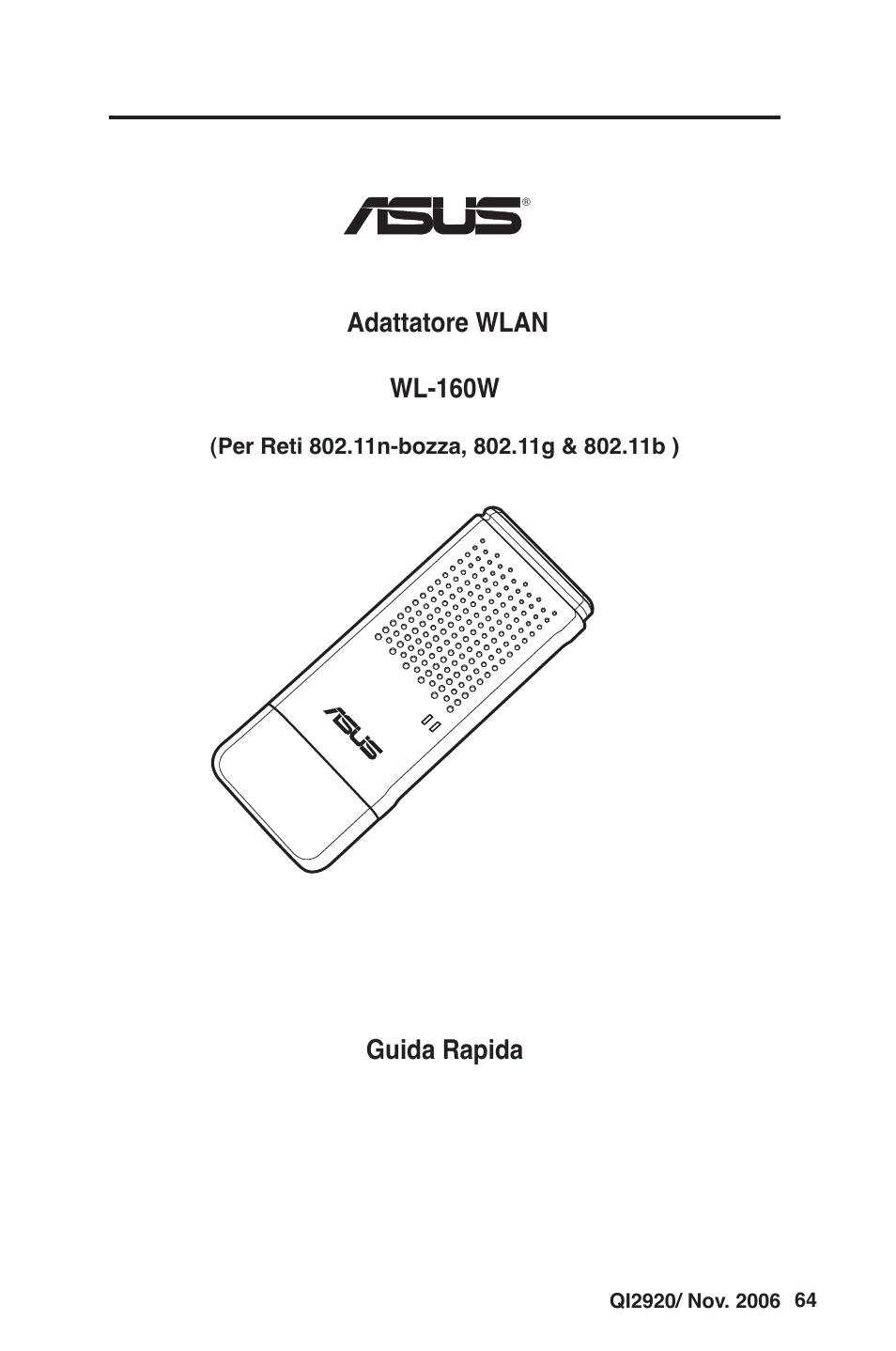 Guida rapida adattatore wlan wl-160w | Asus WL-160W User Manual | Page 65 / 127