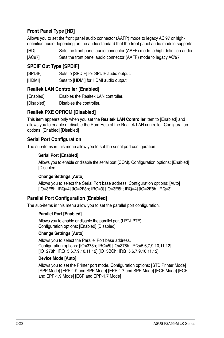 Asus F2A55-M LK PLUS User Manual | Page 62 / 78