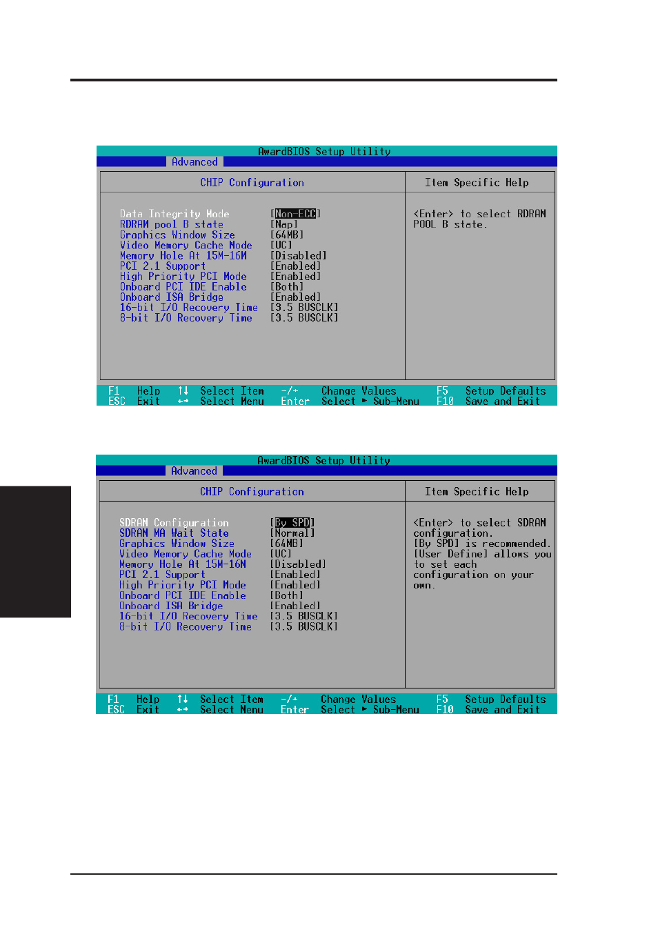 Bios setup, 1 chip configuration | Asus X900-PI User Manual | Page 62 / 110