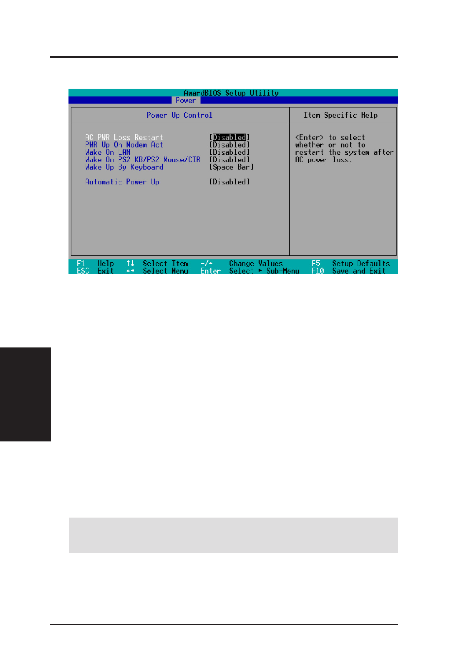 Bios setup, 1 power up control | Asus X900-PI User Manual | Page 74 / 110