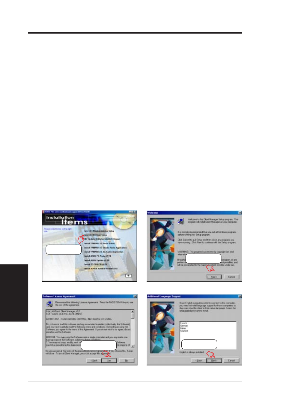 Software setup, 4 intel ldcm client setup, System requirements | Asus X900-PI User Manual | Page 86 / 110